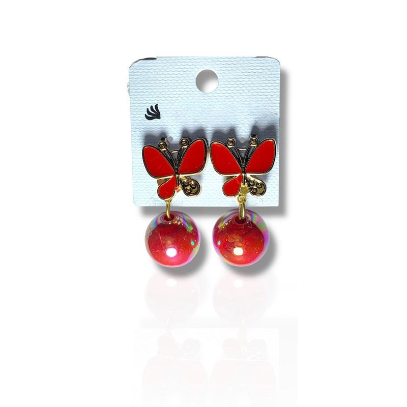 Red Butterfly Drop Earrings – Cute &amp; Trendy Look