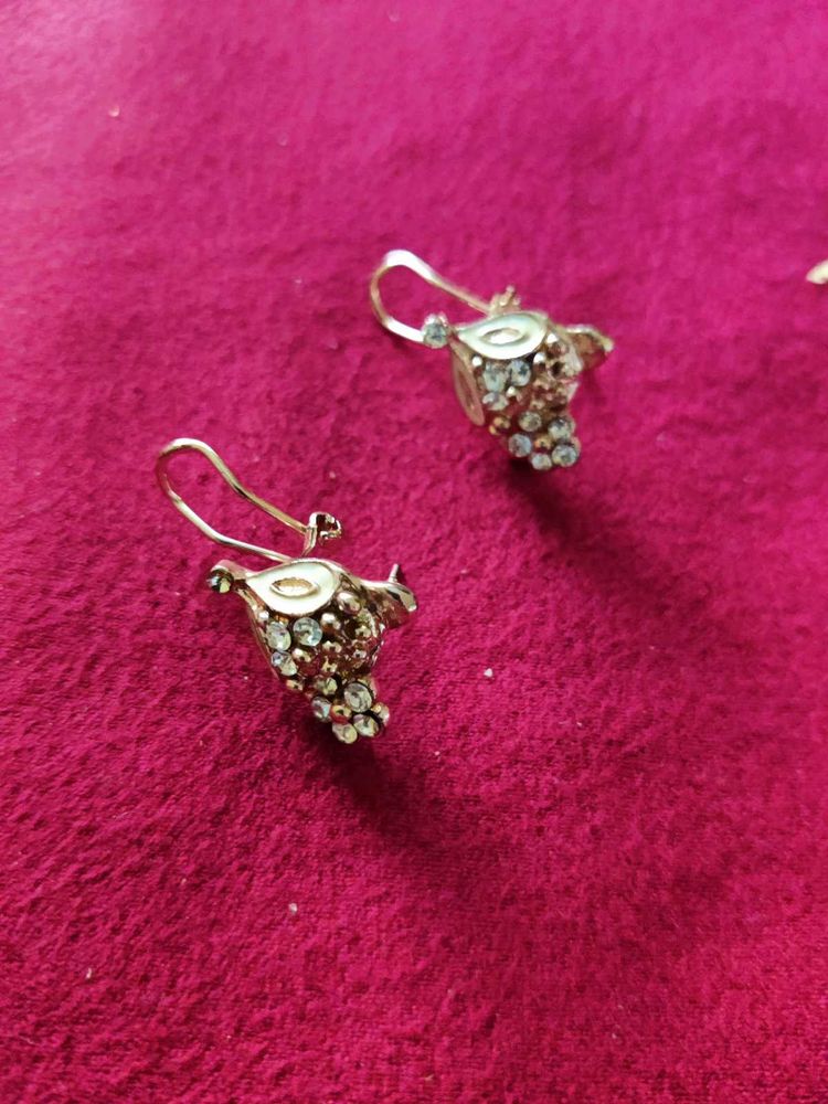 Owl Earings With Clipon