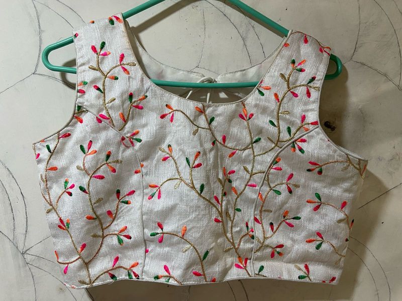 Embroidered Floral Blouse