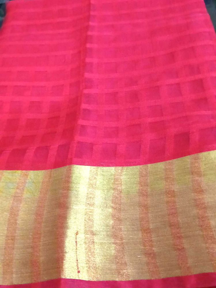 Elegant Red Saree