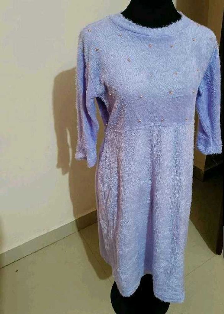 Cozy fleece Lavender Dress kurta pajama
