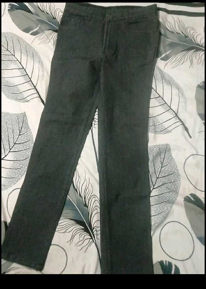 Dark Gray Denim Jeans