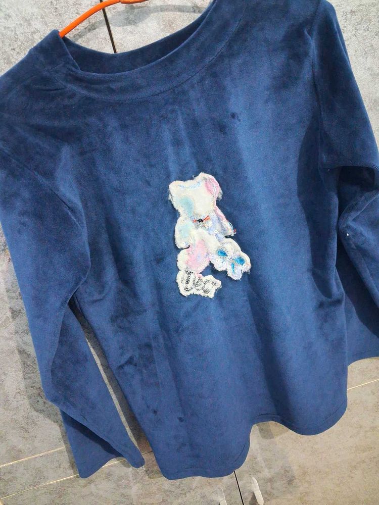 Velvet Tshirt For Winters