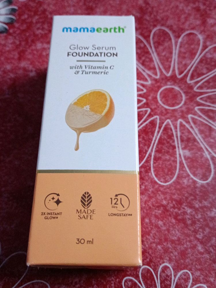Mamaearth Glow Serum Foundation 09WarmGlow
