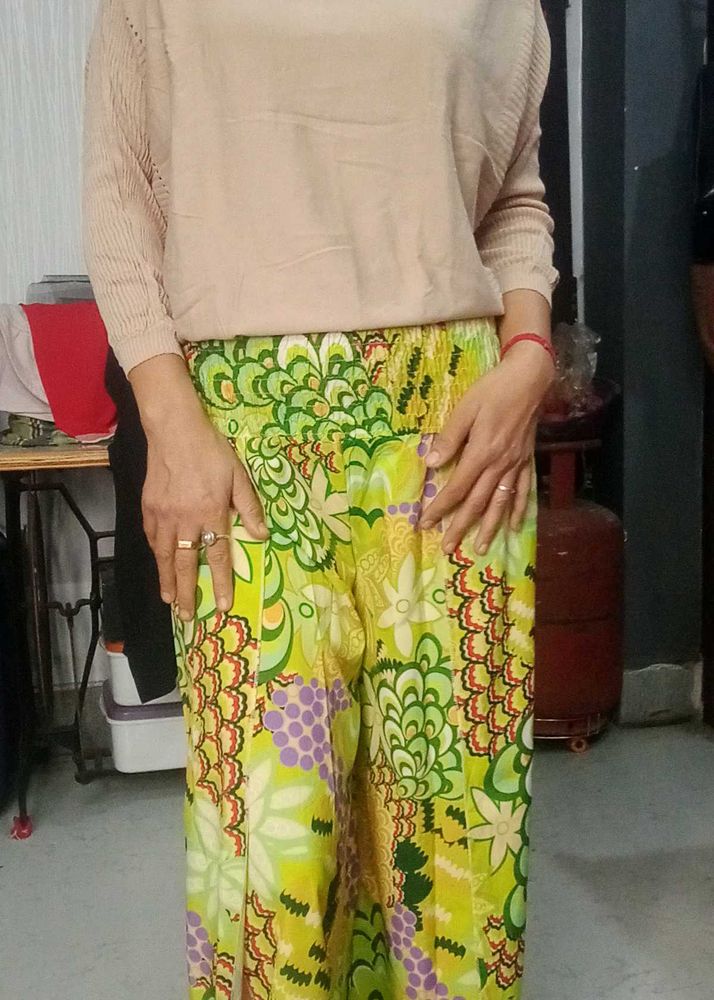 Floral Print Palazzos with top