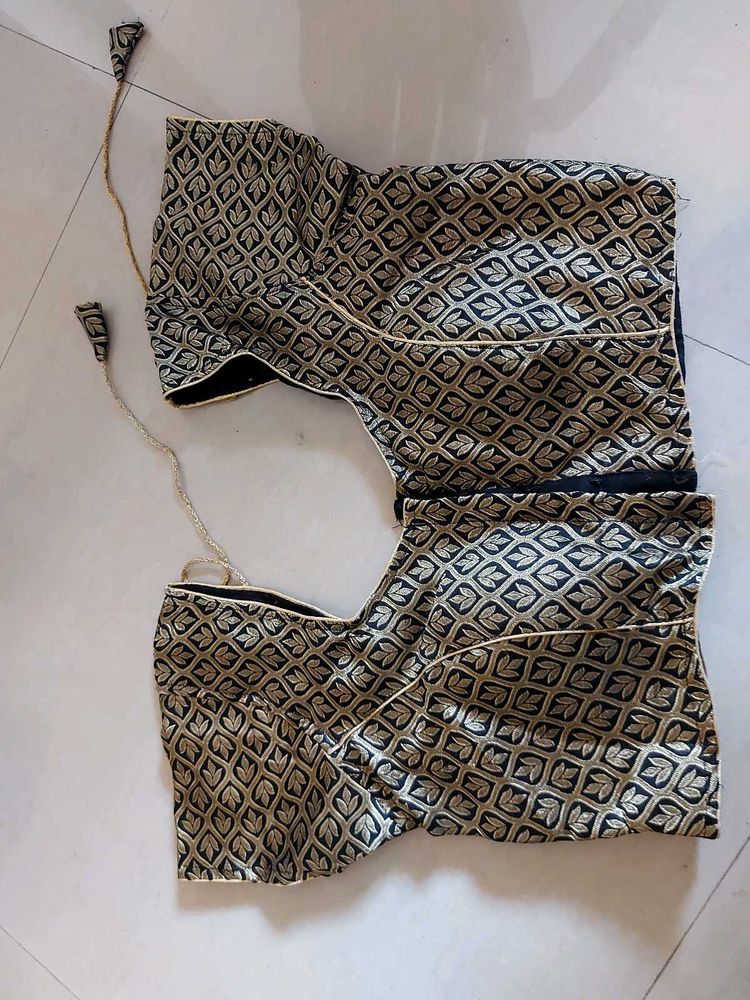Black And Golden Blouse