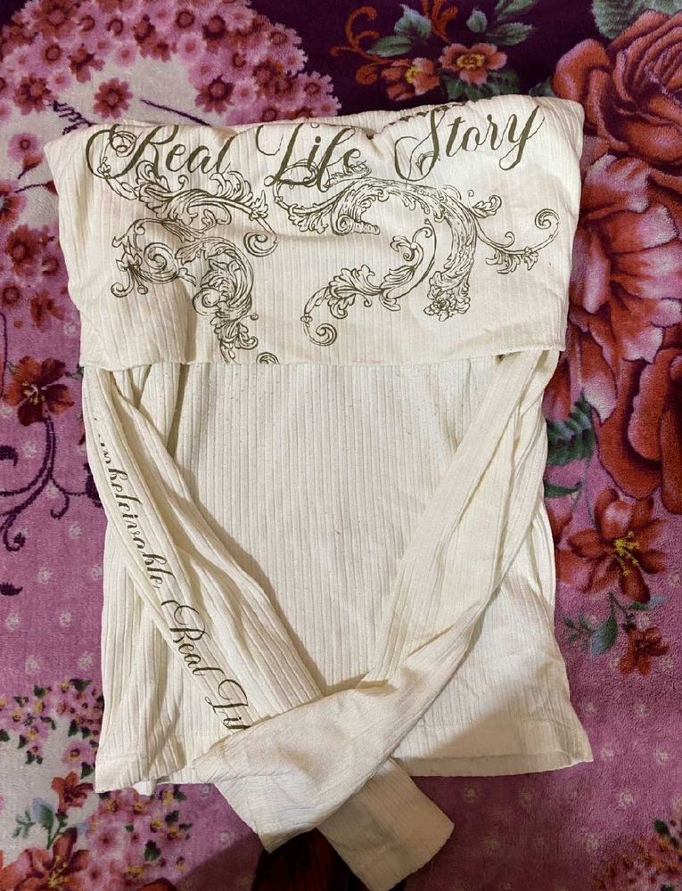 off shoulder white swan top 🤍