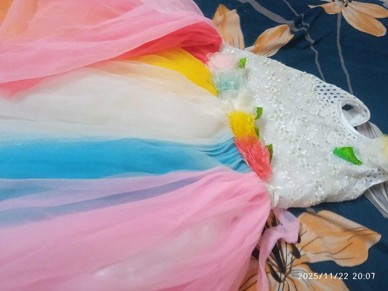 Cute Rainbow Tutu Dress