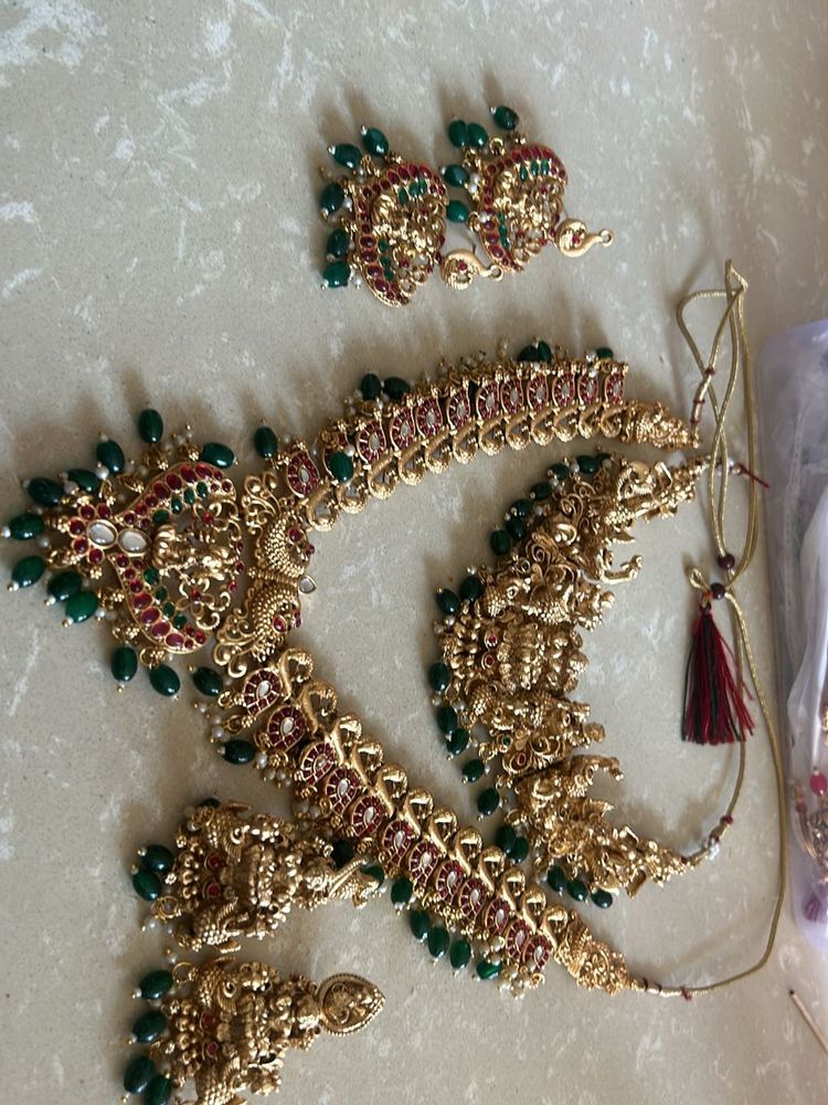 Temple Jewellery Combo Set