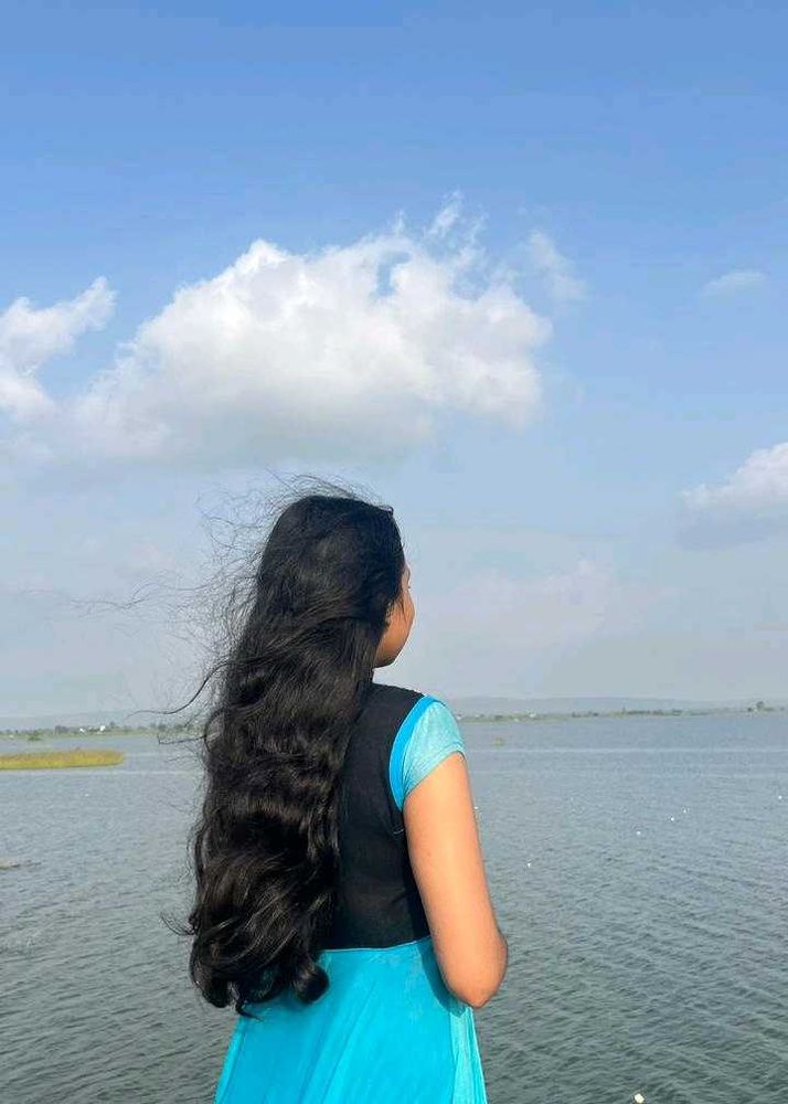 Elegant Blue Dress With Beautiful Work