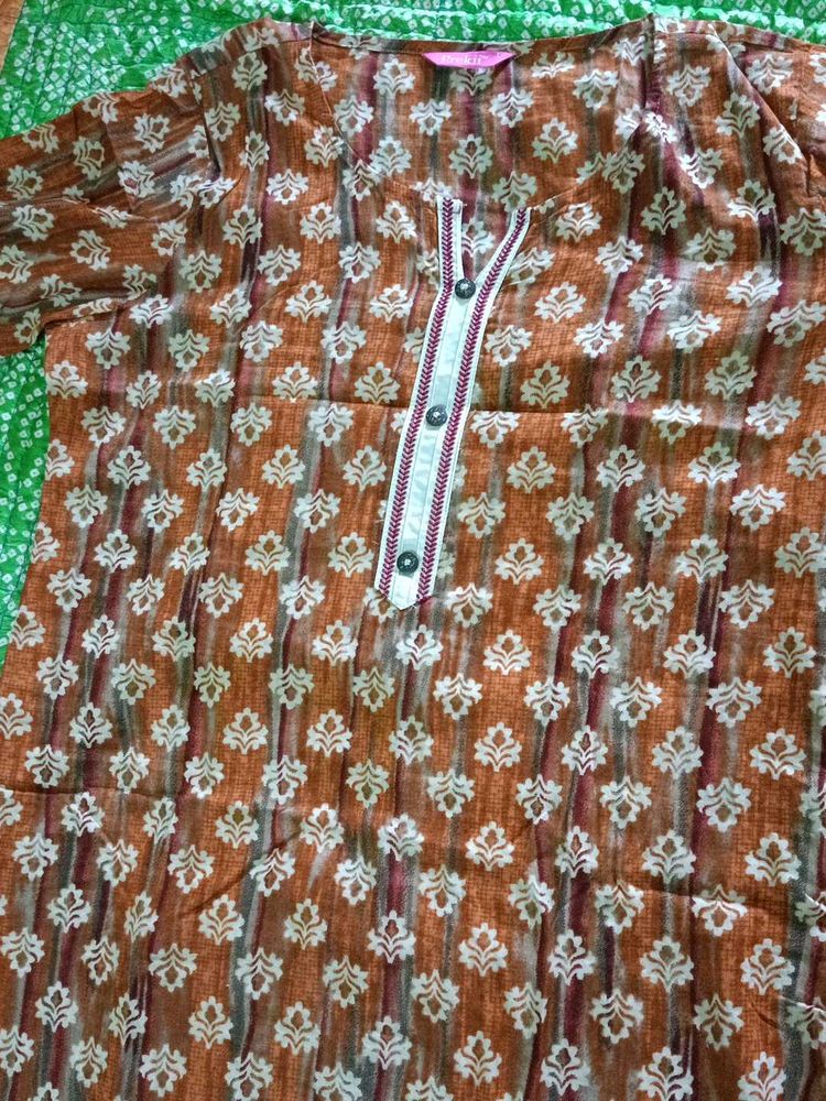 Floral Print Kurta