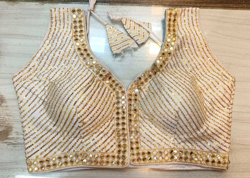 White Designer Blouse