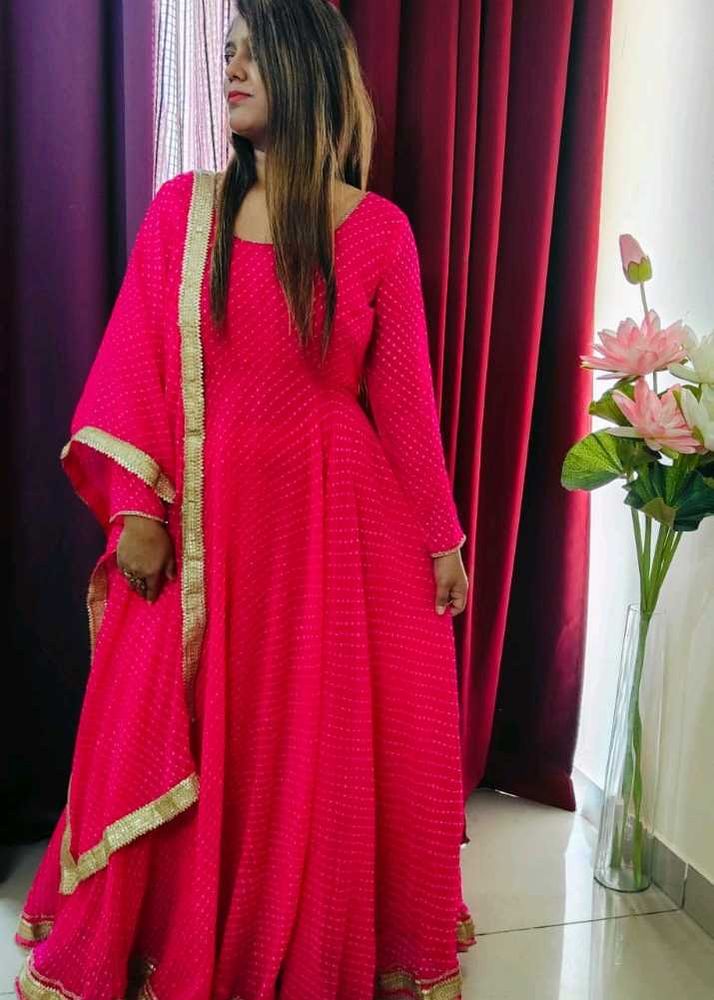 Pink Anarkali Suit