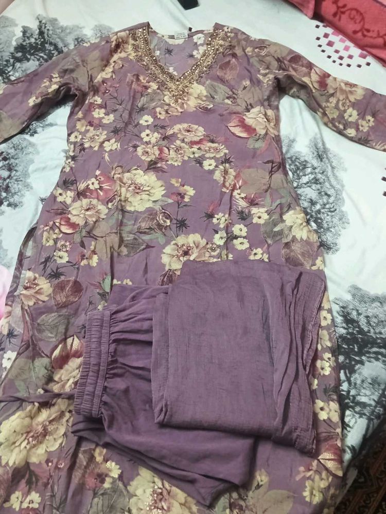 Floral Print Kurta Set