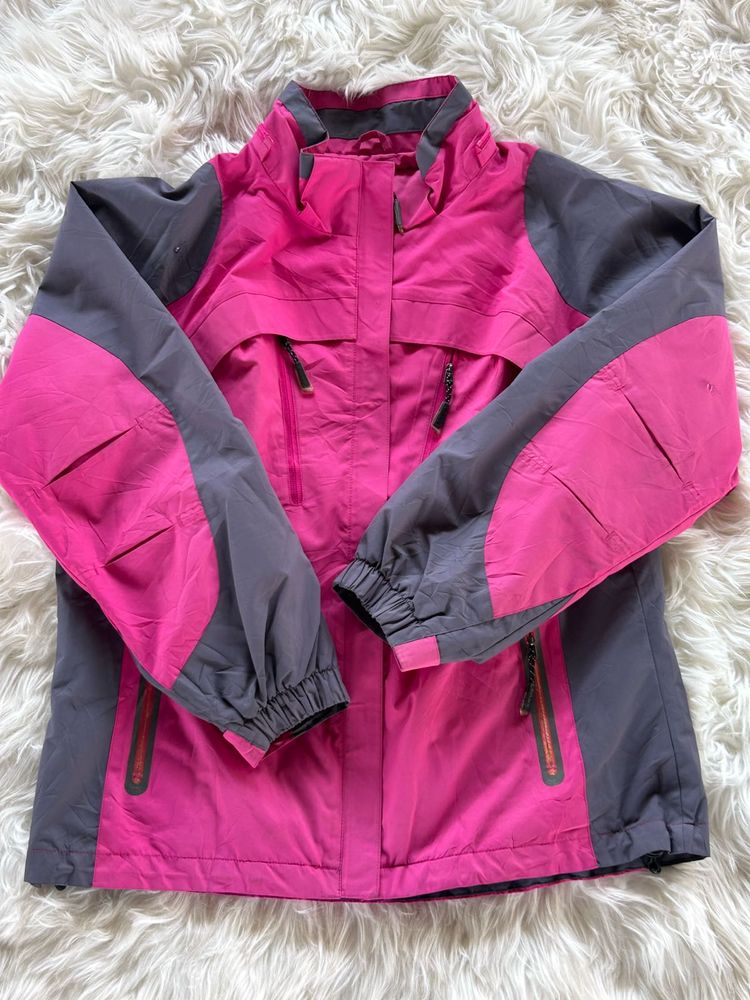 Pink &amp; Gray Women&#39;s Jacket