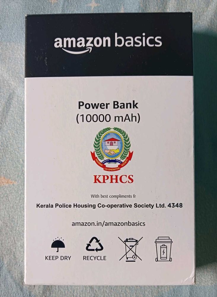 Amazon Basics 10000mAH Lithium Polymer Power Bank
