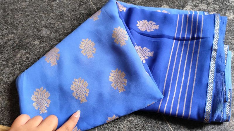 Blue Saree