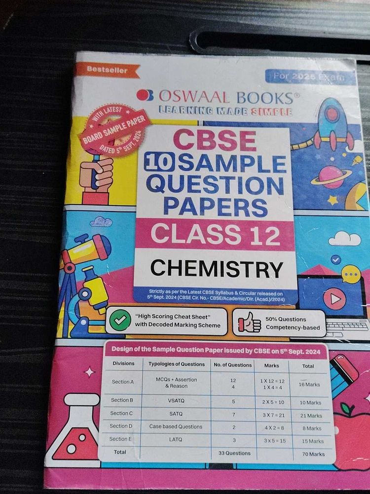 CBSE Class 12 Chemistry Sample Papers