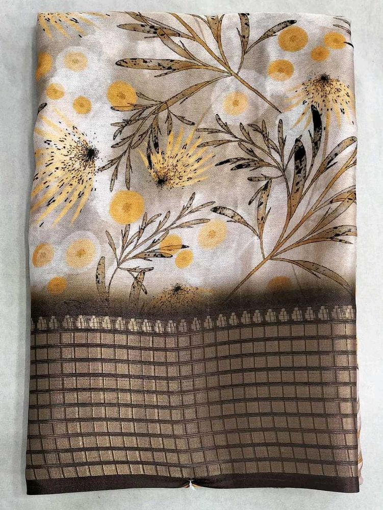 New Brand Digitial Print Tassar Silk Sarees