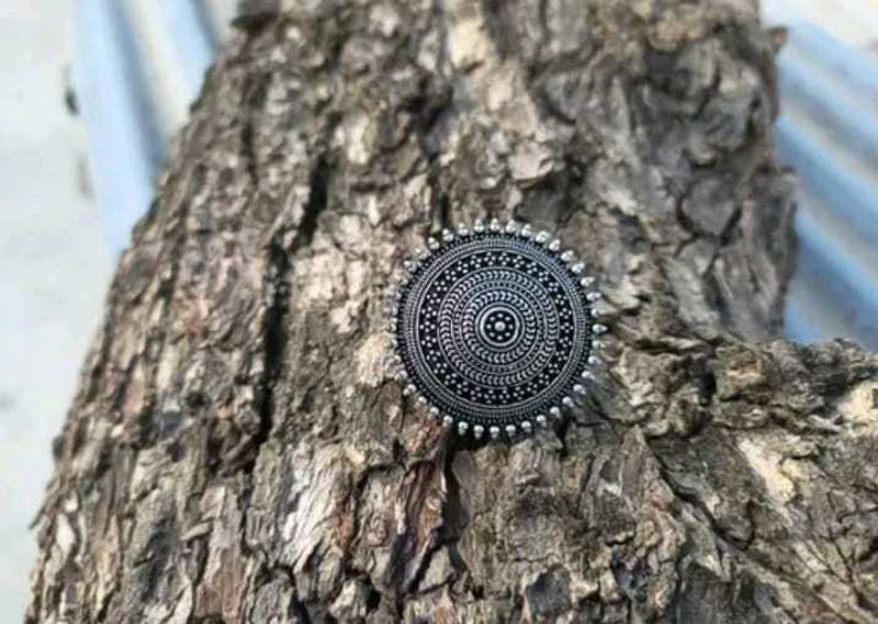 Statement Oxidized Silver Ring