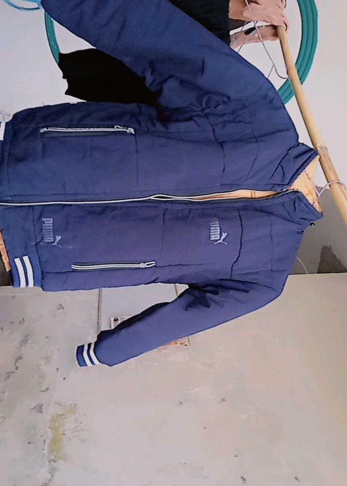 Vintage Navy Blue Bomber Jacket