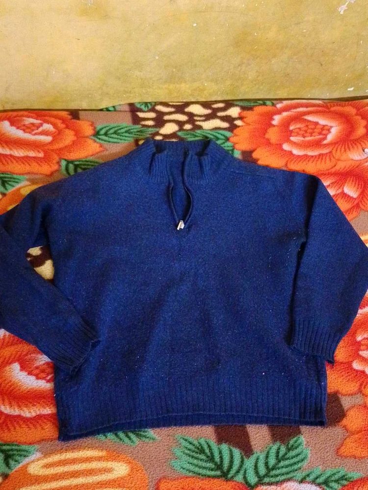 Blue Pullover Sweater