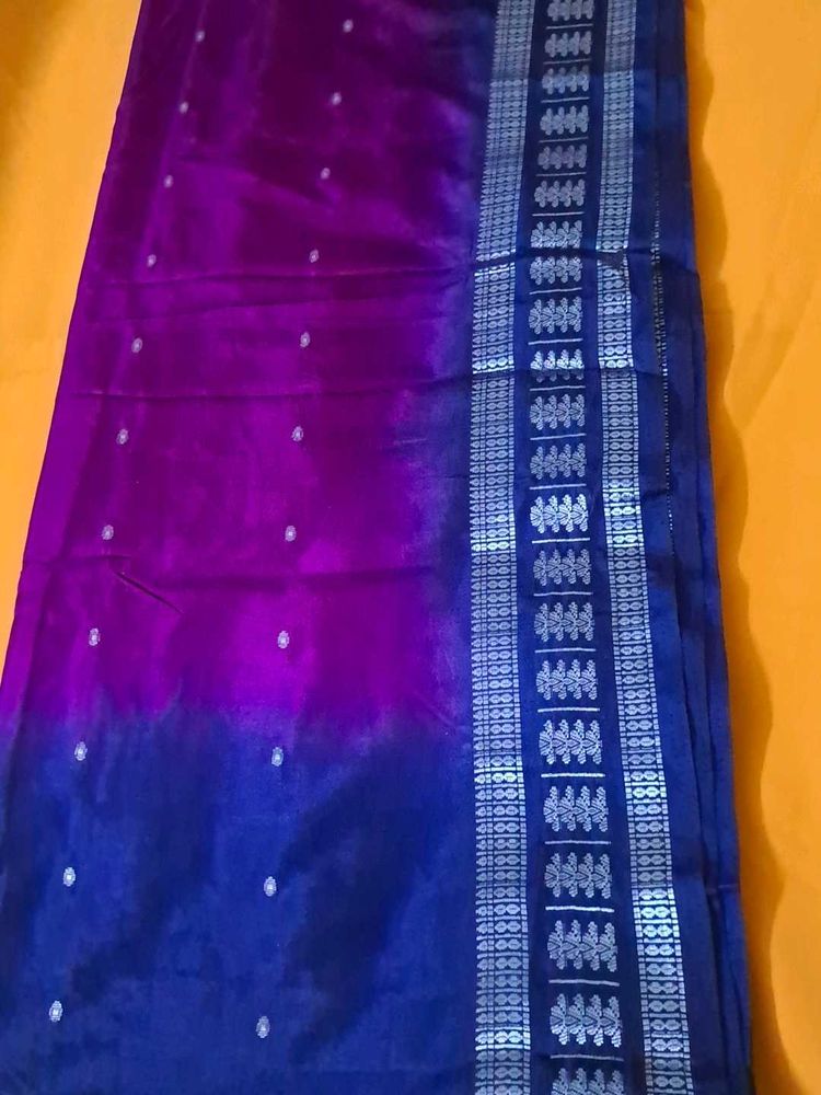 Blue/purple Saree
