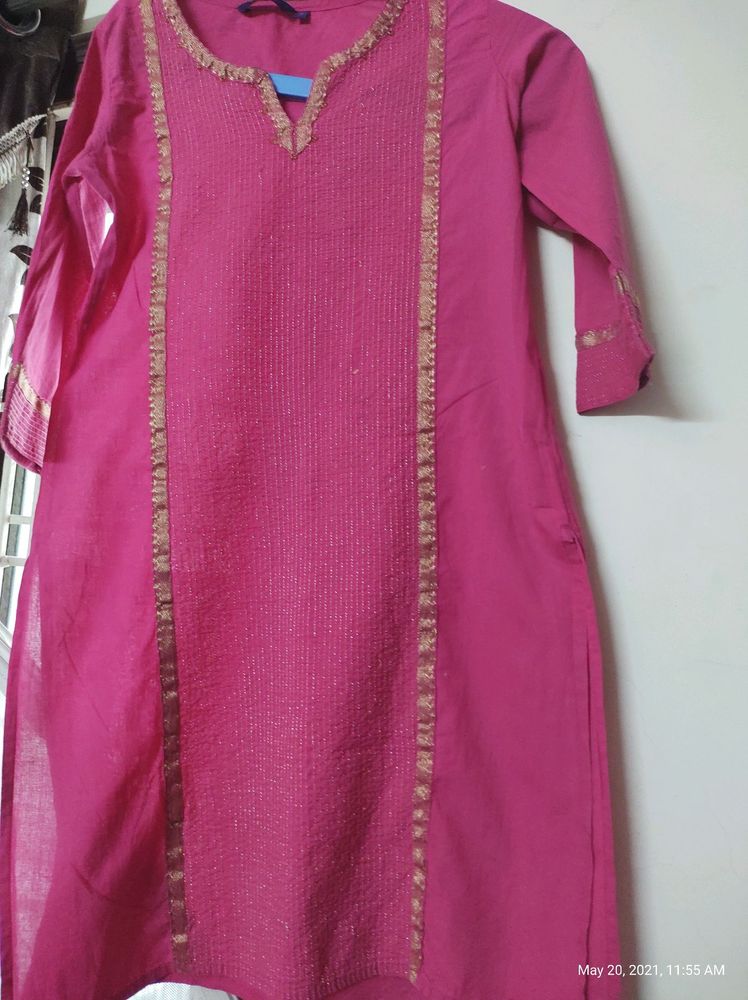 pink elegant kurta