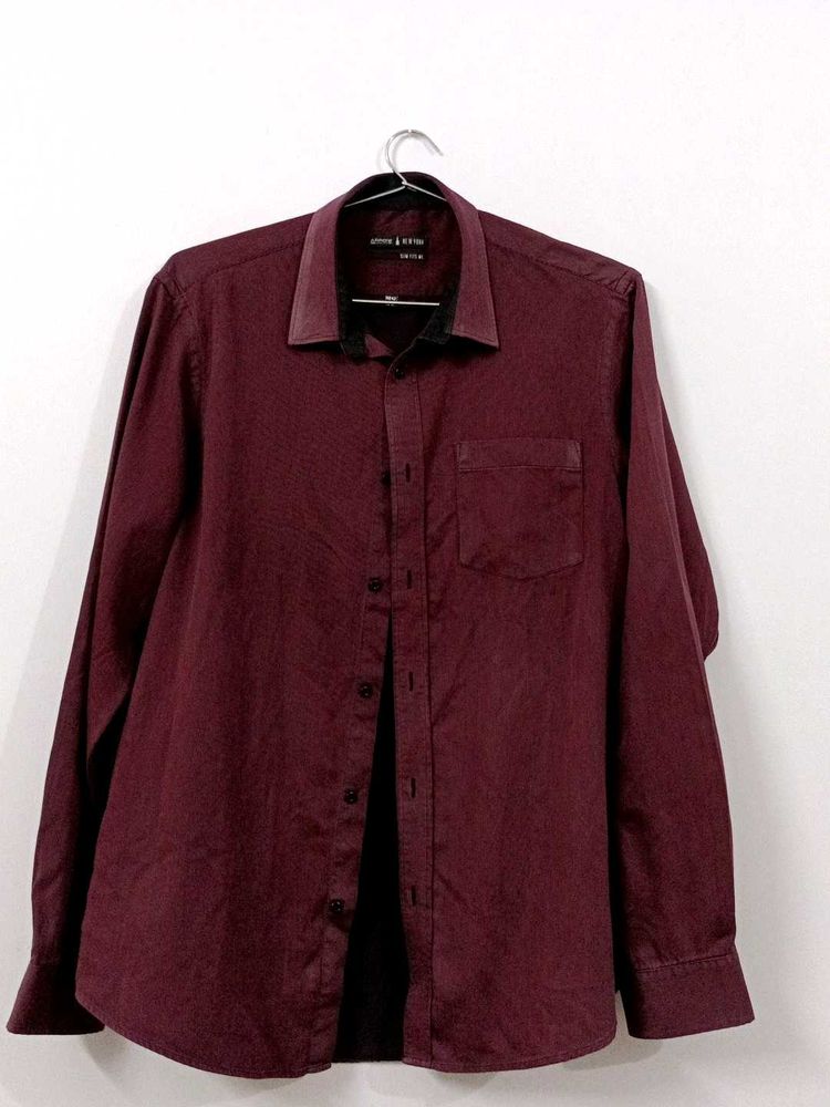Maroon Casual Shirt
