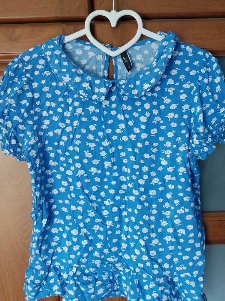 Blue Comfy Summer Top