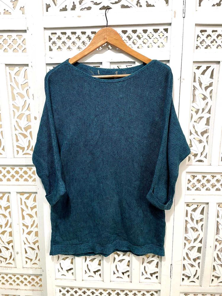 Teal Knit Sweater B