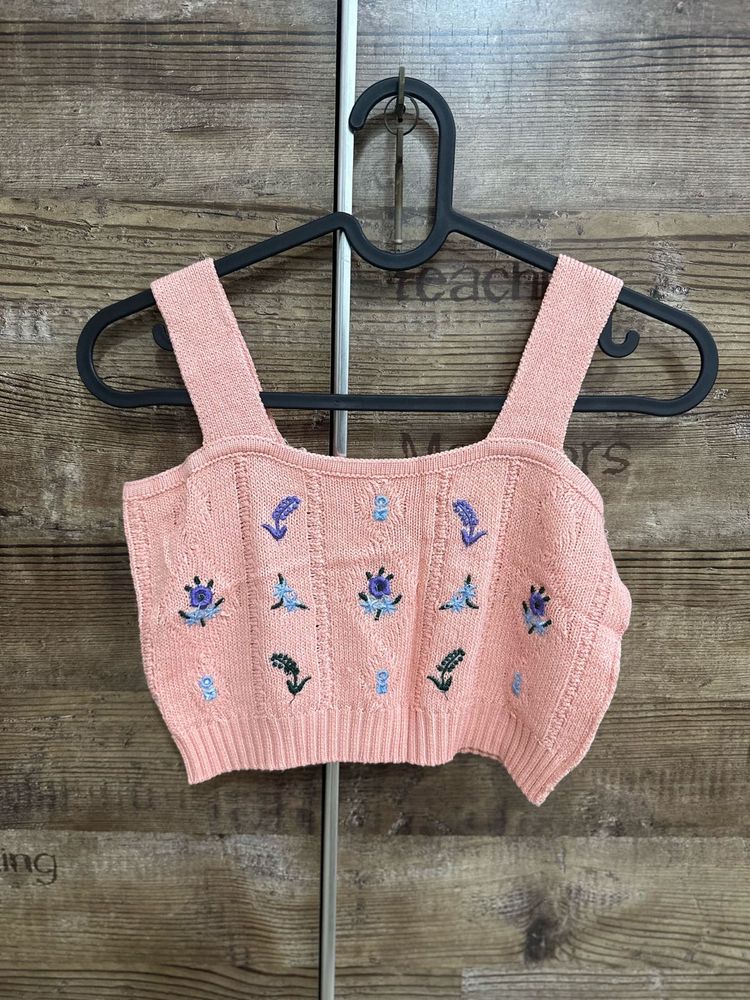 Pink Crochet Top