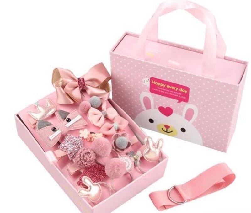 Cute Pink Hair Accessories Set