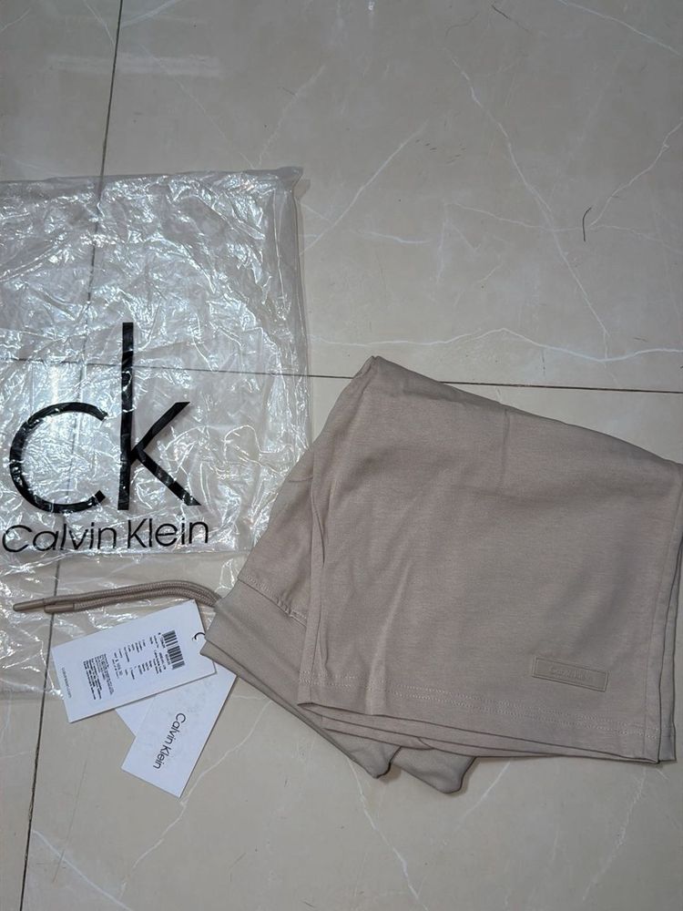 CK Beige Lounge Shorts - New with Tags