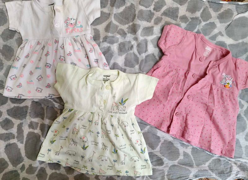 Cute Baby Girl Dresses (Set of 3)