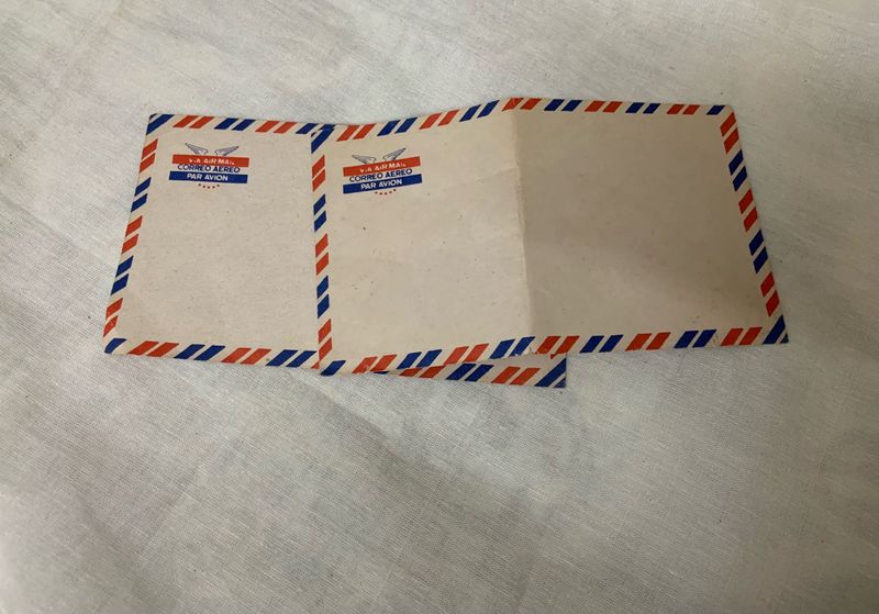 Vintage Airmail Letter Envelopes Set Of 2