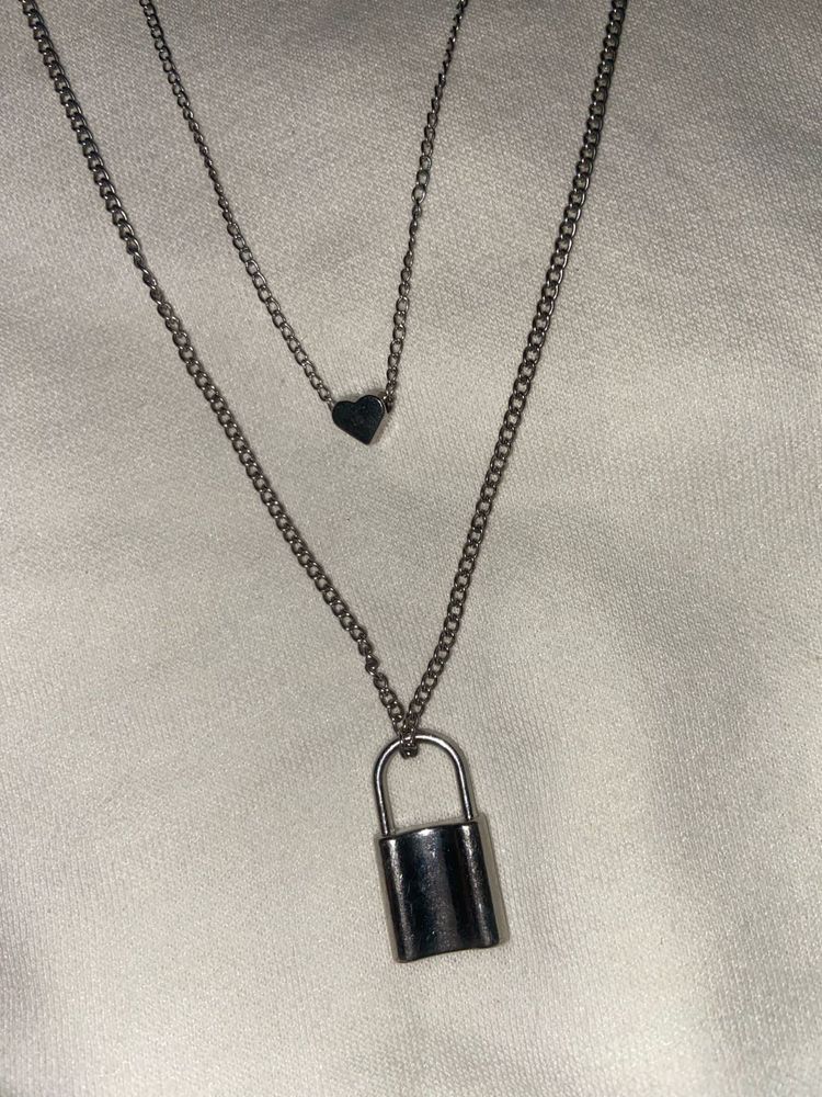 Silver Layered Necklace 🍓