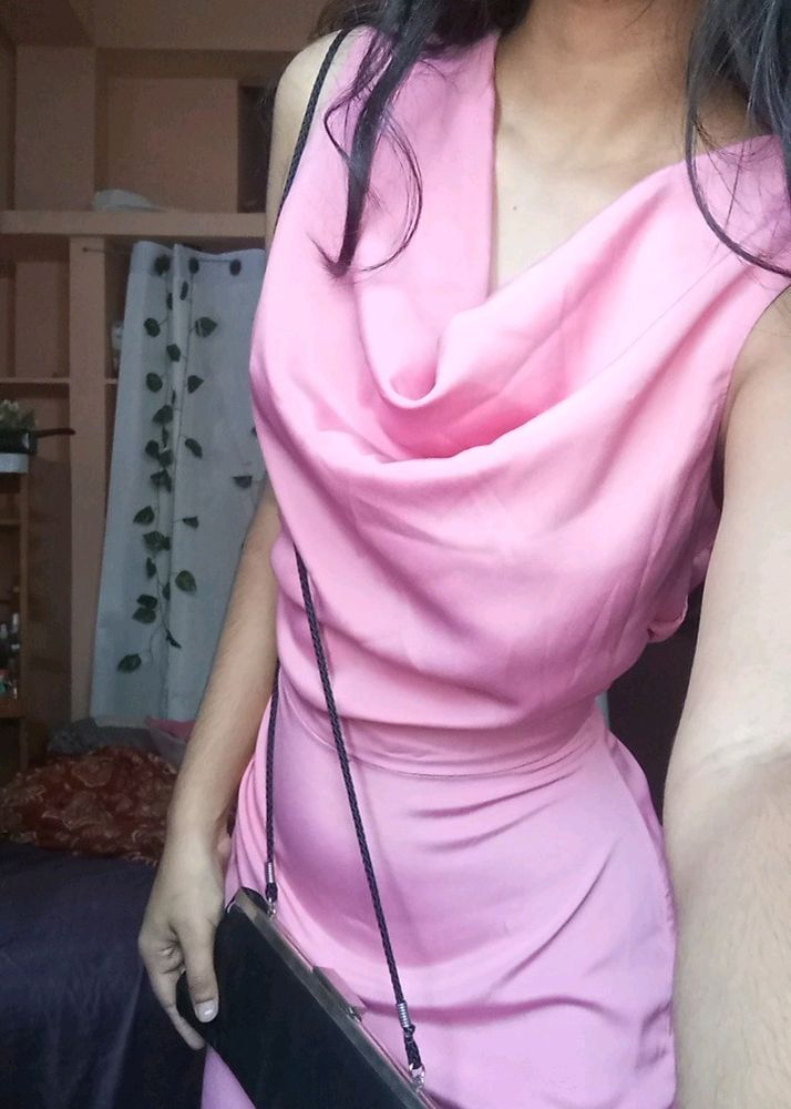 Coquette Cowl Neck Dress