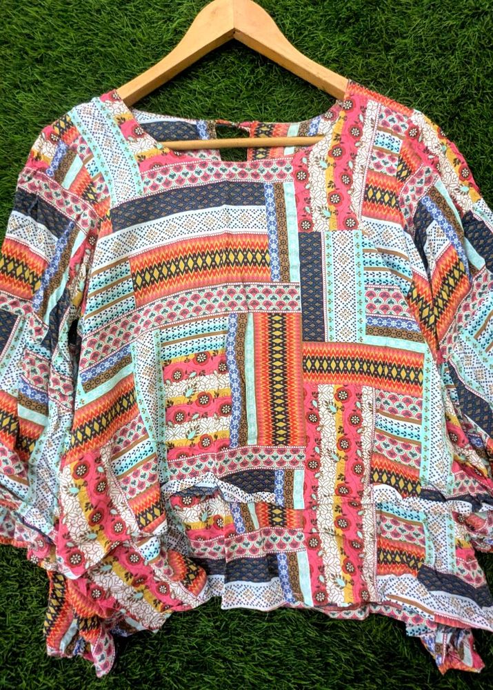 Boho Print Top