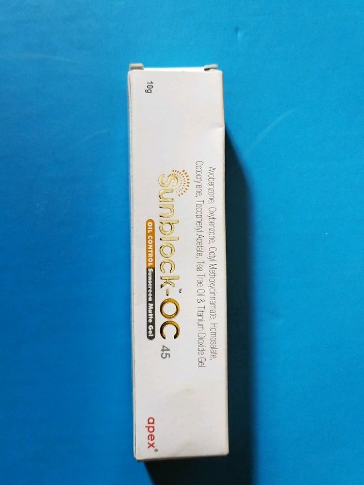 Sunblock OC Sunscreen Matt Gel 10gm
