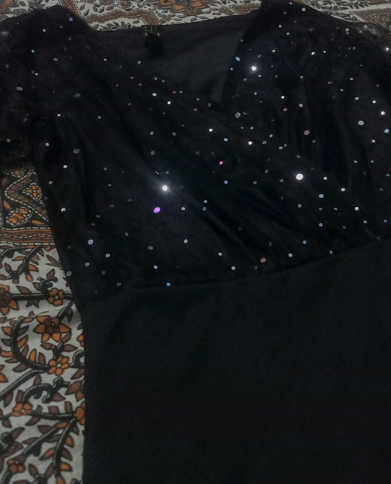 Sparkling Black Party Dress