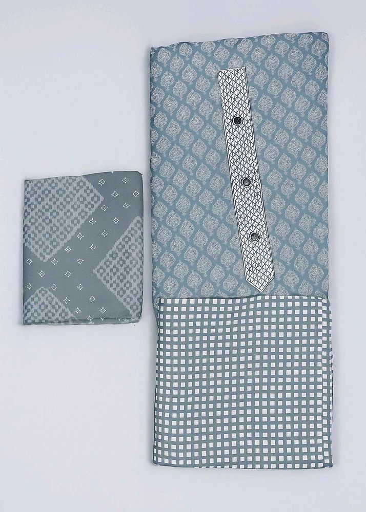 Unstiched Suit With Dupatta