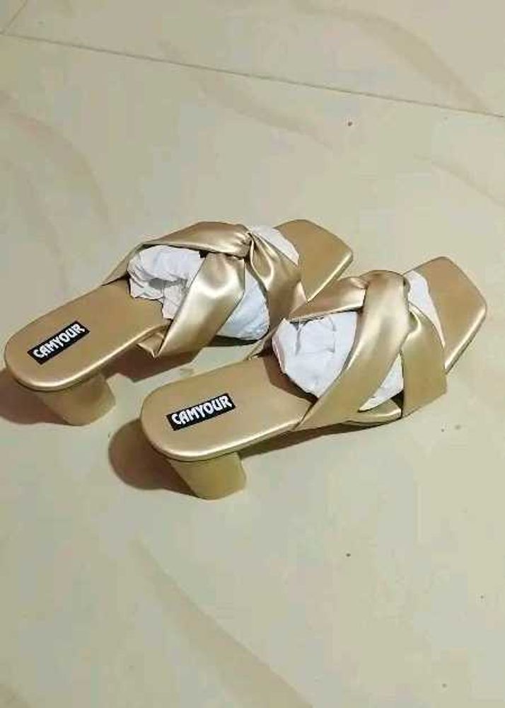 Elegant Gold Heels