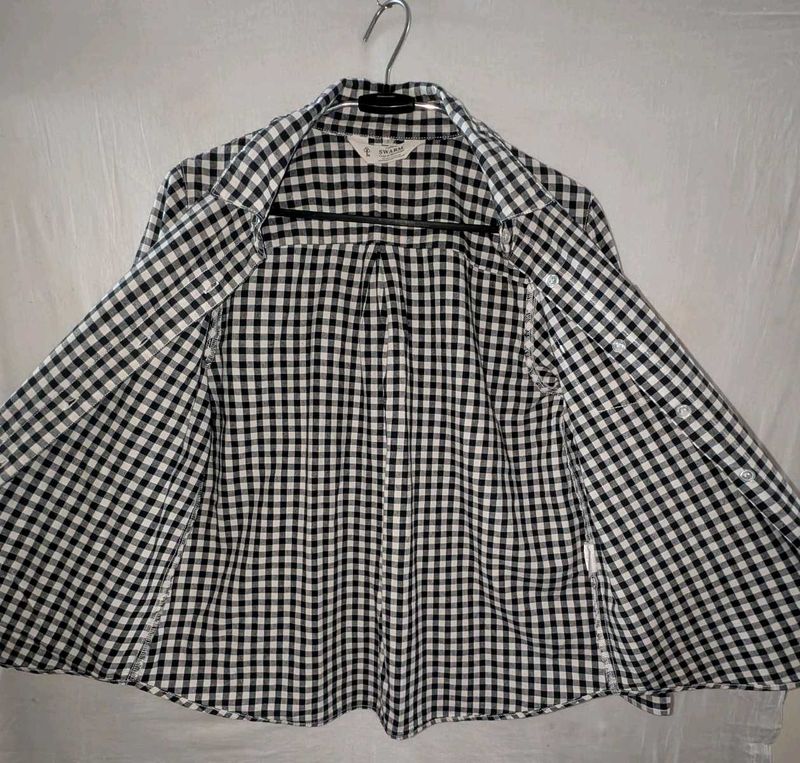 Gingham Button-Down Shirt