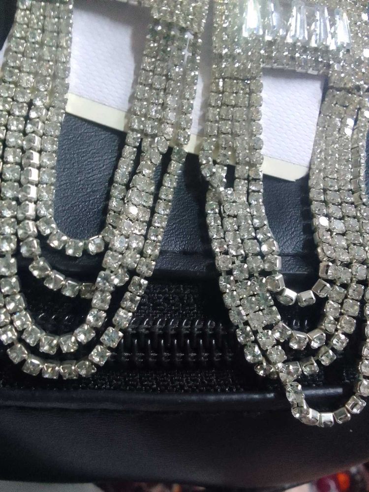 Rhinestone Dangle Earrings