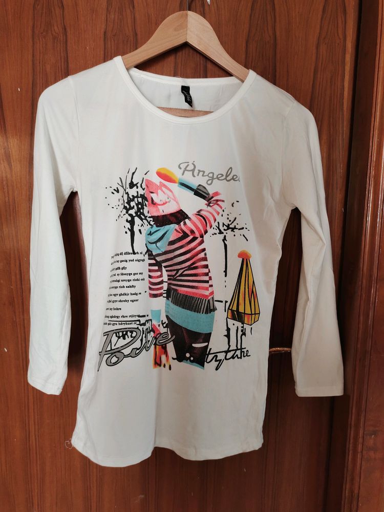 White Tshirt With A Freebie