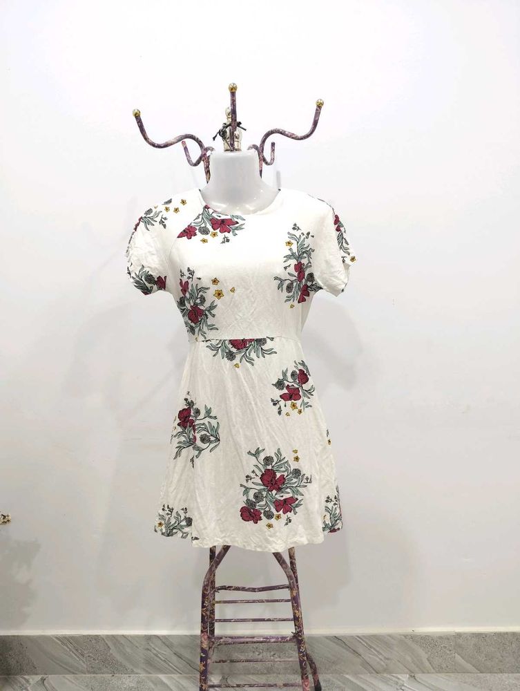 White Floral Dress