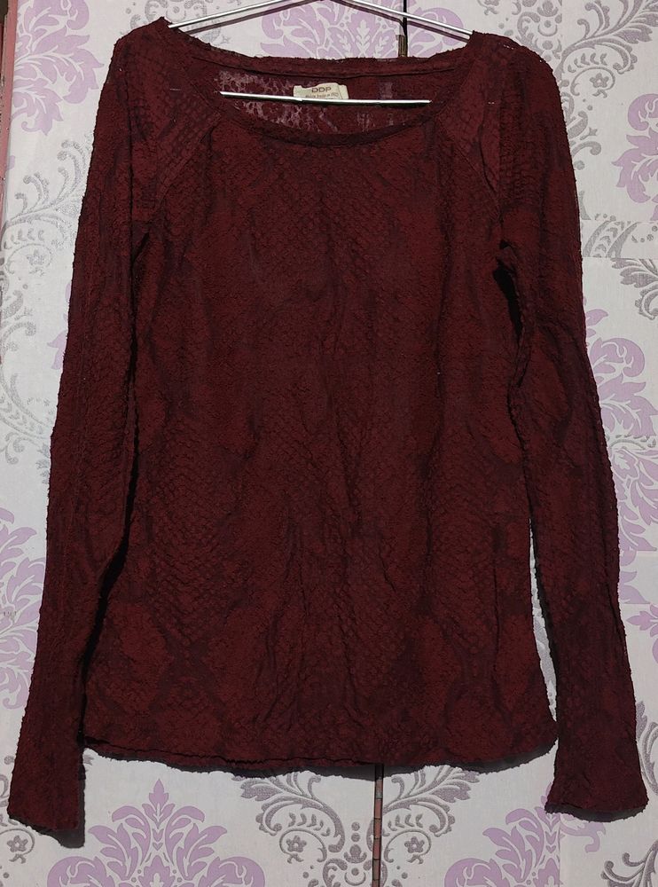 Maroon Top