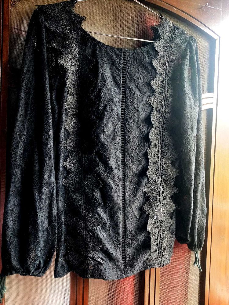 Black Lace Top