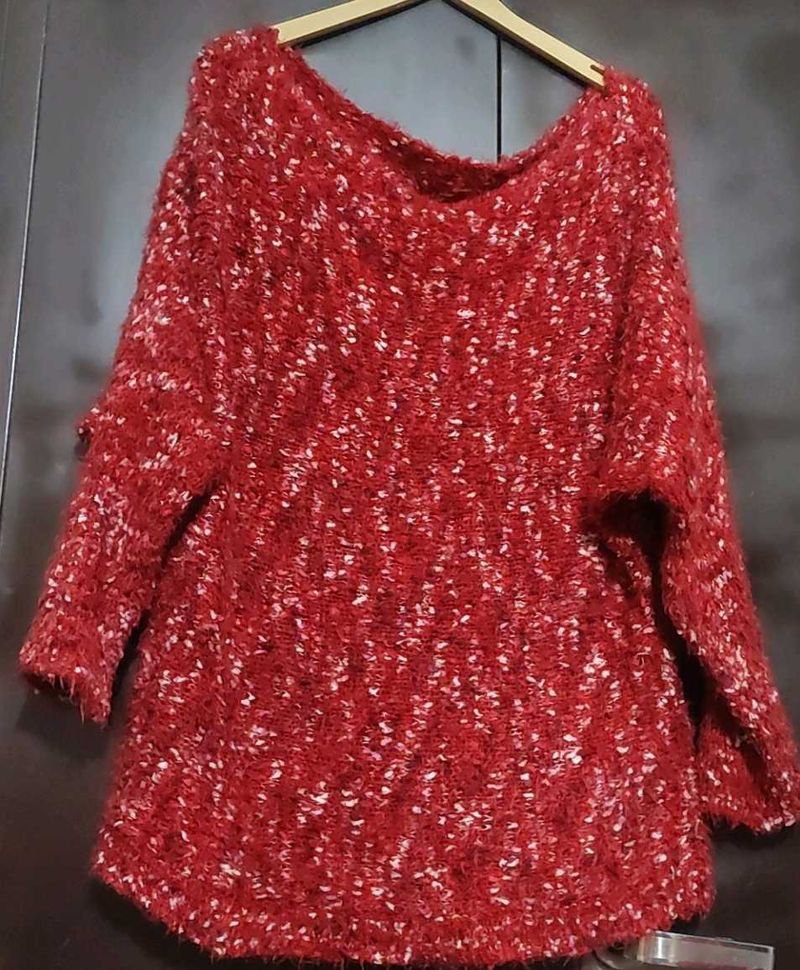 Maroon Winter Top For Girl Or Woman 42 Bust